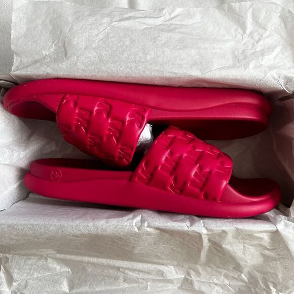 Michael Kors Rubin Red Finnie Slide Sandals, US7 - Picture 9 of 11